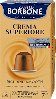 Kapszulás kávé Crema Superiore, 10 kapszula Caffé Borbone
