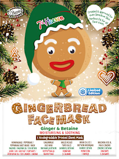 Maska za obraz v obliki krpice Gingerbread 7th Heaven