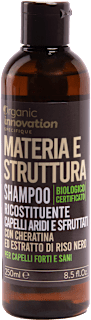 Shampoo materia e struttura Organic Innovation