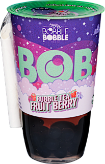 Bubble tea - buboréktea, bogyós gyümölcsös ízű BOBBLE BOBBLE