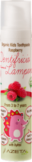 Pastă de dinți cu aromă de zmeură pentru copii AZETA bio