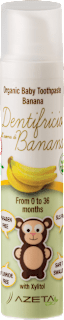 Organska Baby pasta za zube za decu - banana, 0-36 meseci AZETA bio