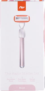 Dámsky holiaci strojček The Razor Starter Set Blush + 2 náhradné hlavice fler