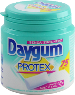 Chewing gum con fluoro, calcio e xilitolo Daygum