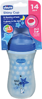 Lonček za pitje Shiny Cup 14m+, 266 ml, moder Chicco