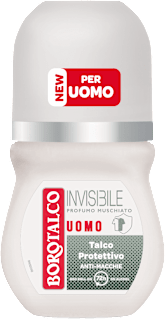 Deodorante roll on Invisible Talco Protettivo al profumo muschiato BOROTALCO