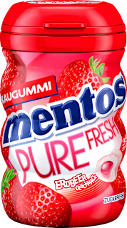 Kaugummi, Pure Fresh Erdbeer Geschmack, zuckerfrei (35 Stück) mentos