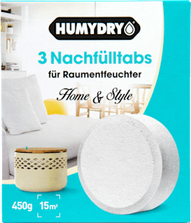 Raumentfeuchter Home & Style Nachfülltabs (3 x 450g), 1,35kg HUMYDRY