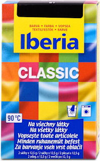 barva na textil černá 2x12,5g Iberia