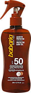 Ulei accelerator de bronzare cu protecție solară SPF50 babaria