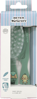 Set perie și pieptene pentru bebeluși BETER
