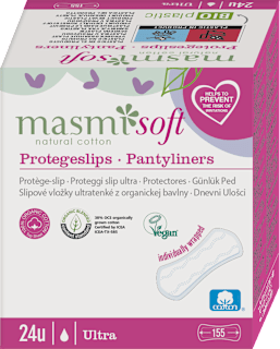 Wkładki higieniczne z bawełny organicznej ultracienkie SOFT masmi