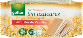Napolitane cu cremă de vanilie fără zahăr Gullon