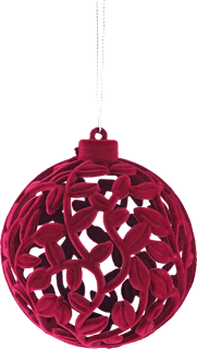 Ukras za božićnu jelku – kuglica crvena ZOVAK