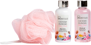 Подаръчен комплект Country Flowers в метална лейка IDC INSTITUTE