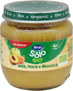 Omogeneizzato di mela, pesca e albicocca  Hero Solo