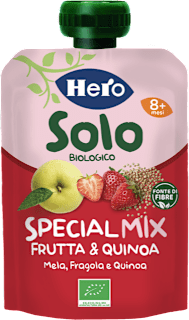 Purea di frutta e quinoa SPECIAL MIX CON mela, fragola e quinoa  Hero Solo
