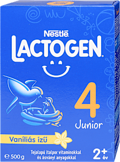 LACTOGEN 4 JUNIOR Vaníliás ízű Tejalapú italpor vitaminokkal és ásványi anyagokkal 2év+ Nestlé