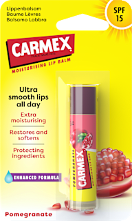 Hydratačný balzam na pery s OF 15 granátové jablko Carmex