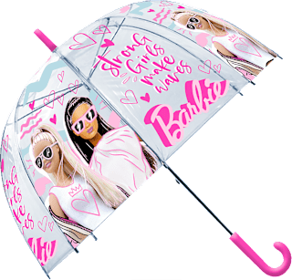 Детски чадър тип камбанка Barbie JFK Distribution