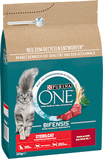 Trockenfutter Katze Bifensis Sterilcat Reich an Rind PURINA ONE