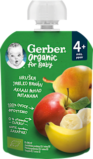 Kapsička hruška, jablko a banán Gerber Organic