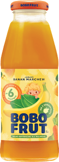 Nektar owocowo-warzywny jabłko, banan, marchewka, po 6. miesiącu  BOBO FRUT