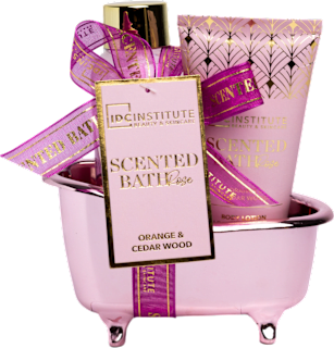 Подаръчен комплект Scented Bath Rose в декоративна ваничка IDC INSTITUTE