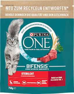 Trockenfutter Katze Bifensis Sterilcat Reich an Rind PURINA ONE