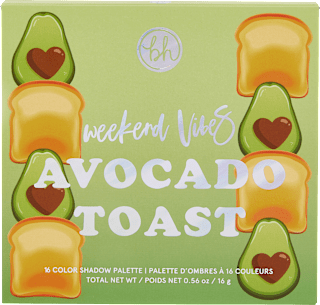 Paleta senčil Weekend Vibes AVOCADO TOAST bh cosmetics