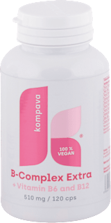 Kapsuly B-complex Extra + B6, B12 510 mg Kompava