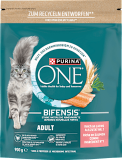 Trockenfutter Katze mit Lachs & Vollkorn Getreide, Adult PURINA ONE