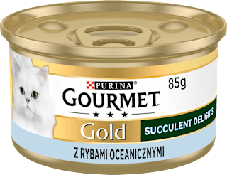 Karma dla kotów dorosłych z rybami oceanicznymi Gourmet GOLD Succulent Delights  Purina Gourmet
