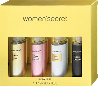 Darilni set štirih meglic za telo Forever Gold women'secret