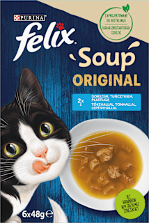 Alutasakos leves macskáknak, halakkal Felix