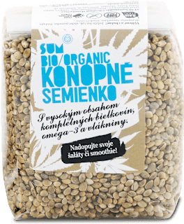 Bio Konopné semienka - nelúpané Sum