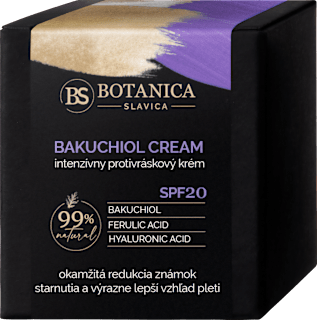 Pleťový krém Bakuchiol intenzívny protivráskový krém SPF 20 BOTANICA SLAVICA