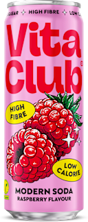 soda s příchutí malina Vita Club