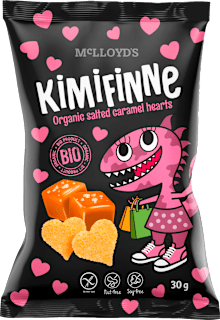 BIO snack srdíčka Slaný karamel McLLOYD´S