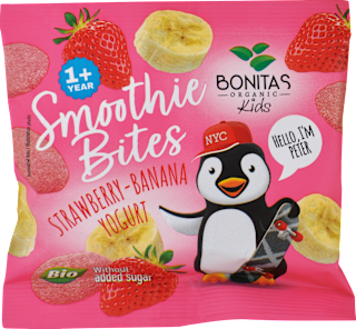 BIO zmes sušeného ovocia s jogurtom Smoothie Bites BONITAS ORGANIC