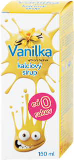 Kalciový sirup Vanilka Vulm