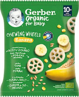 Bio chrumkavé kolieska s banánom Gerber Organic