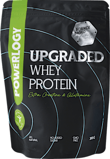 Bio Srvátkový proteín Upgraded Extra Creatine & Glutamine Powerlogy