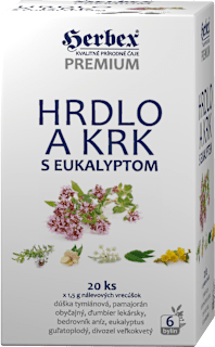 Bylinná zmes Hrdlo a krk s eukalyptom Herbex