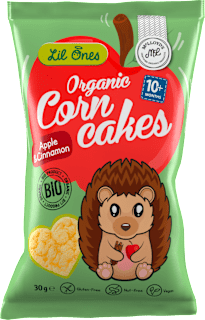 bio kukuřičný snack s příchutí jablko a skořice McLLOYD´S