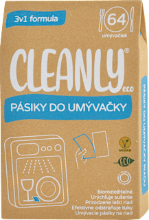 Pásiky do umývačky - 3v1 formula CLEANLY eco