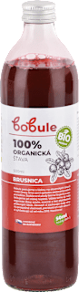 100 % Bio organická šťava Brusnica bobule