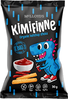 Био царевични пръчици с кетчуп KIMIFINNE McLLOYD´S