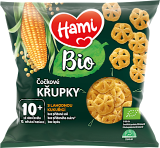 Bio čočkové křupky s kukuřicí Hami