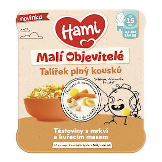 Cestoviny s mrkvou a kuracím mäsom - Malí objavitelia Hami